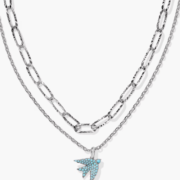 Kendra Scott Jewelry - NEW Kendra Scott Melody Bird Silver Multi Strand Necklace